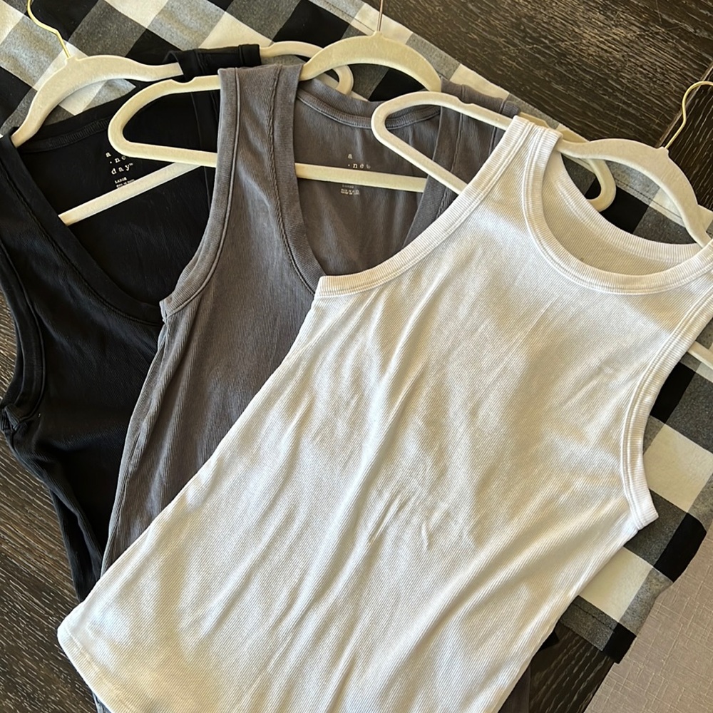 3 tank tops.